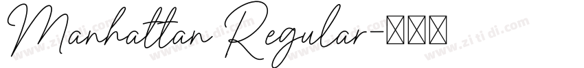 Manhattan Regular字体转换